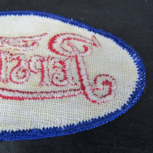 Vintage 1040's Pepsi-Cola Double Dot Uniform Patch 4"X2" Rare - Picture 6 of 8